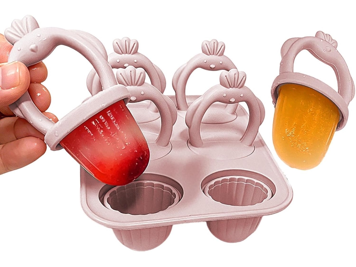 Formas De Silicone Reutilizáveis Para Picolés E Geladinhos