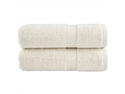 Vidaxl Toalhas De Rosto Premium Solund 2 Peças Creme 30x30 Cm 600 G/m²