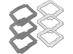 Compatibile Con Liectroux, Yw509 Cuscinetti For Pulizia In Microfibra