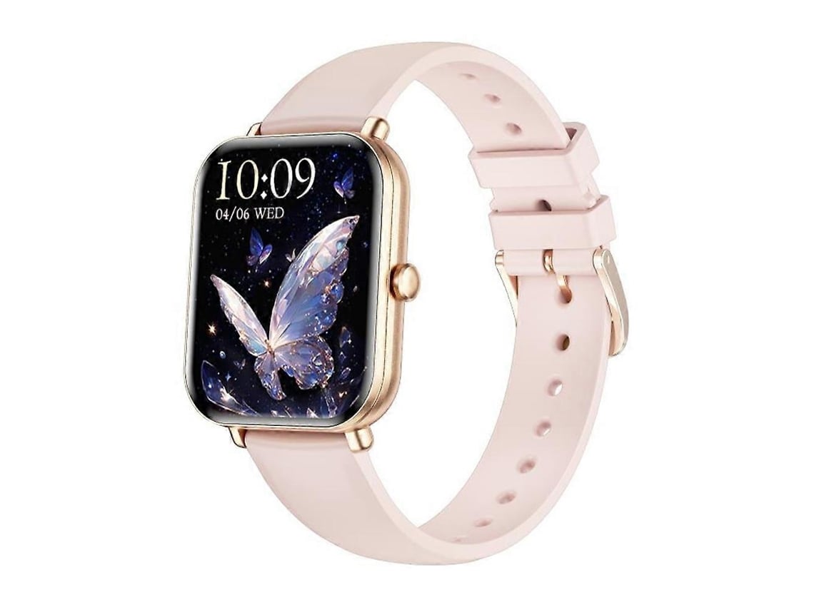 Smartwatch KM66 com tela colorida de 1,75 polegadas e pulseira de silicone, compatível com chamadas Bluetooth VONKELIOS