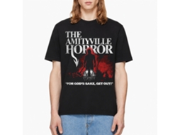 Rockinstone Amityville Horror Movie Lutz With Axe Shadow Black Adult T-shirt Size:xl