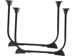 Artibetter Conjunto De 2 Pés Mesa Dobráveis Metal Reforçado Para Mesas Bar E Laterais, Fáceis De Instalar, Pés De Móveis