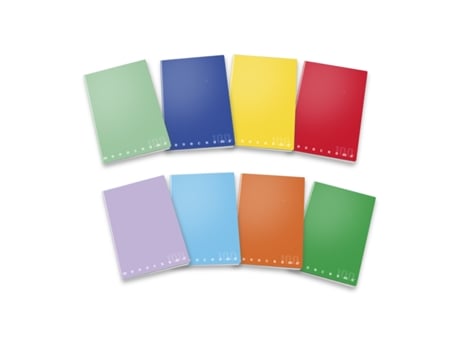 PIGNA 022988810 Caderno e Bloco A4 38 Folhas Multicolorido