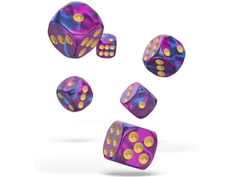 Dados  D6 16 mm Gemidice (12 Un - Ametista)