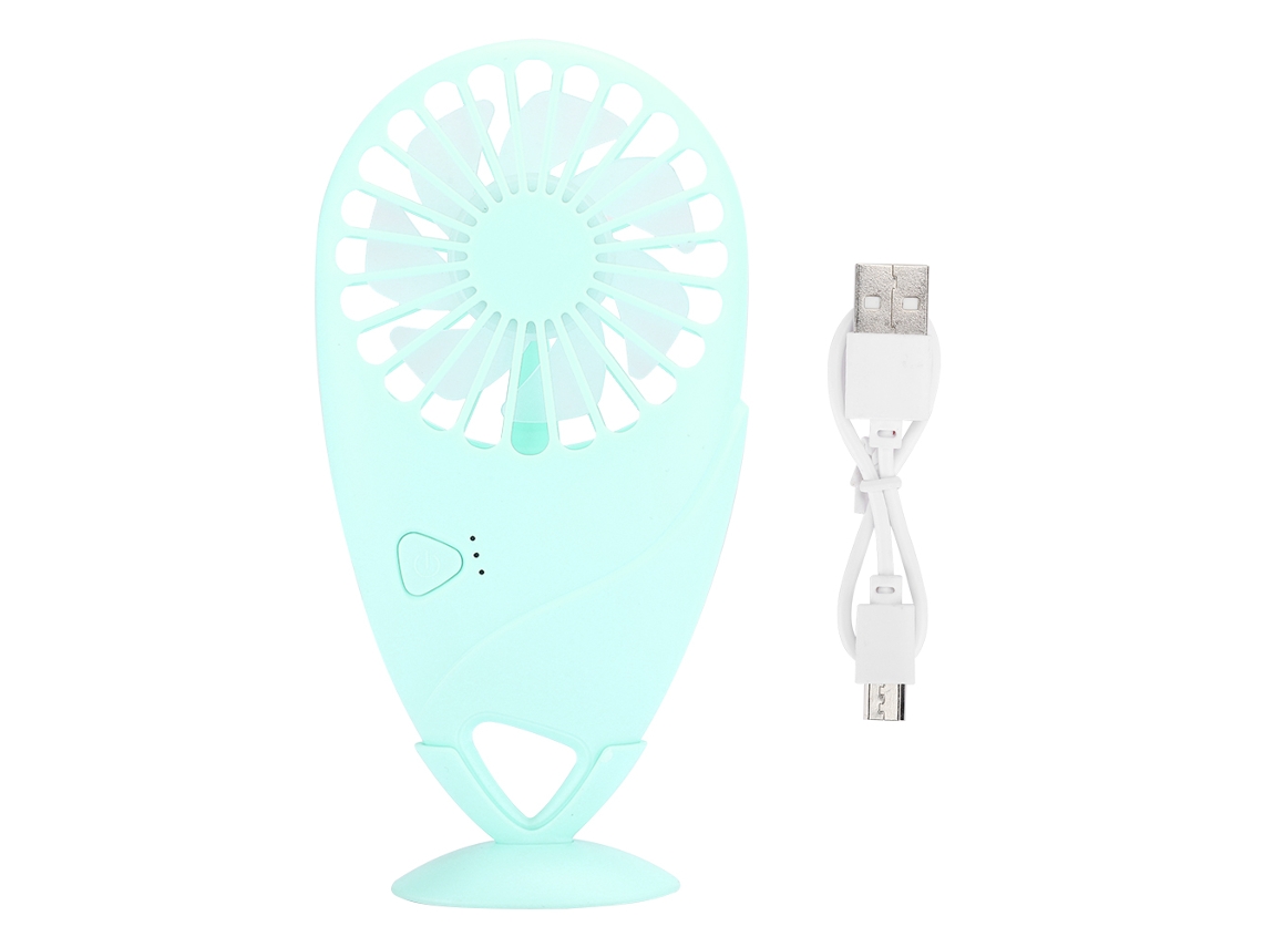 Mini Ventilador (usb Recarregável) Manga Ultra-fino Portátil Para Casa E Exterior Verde Menta