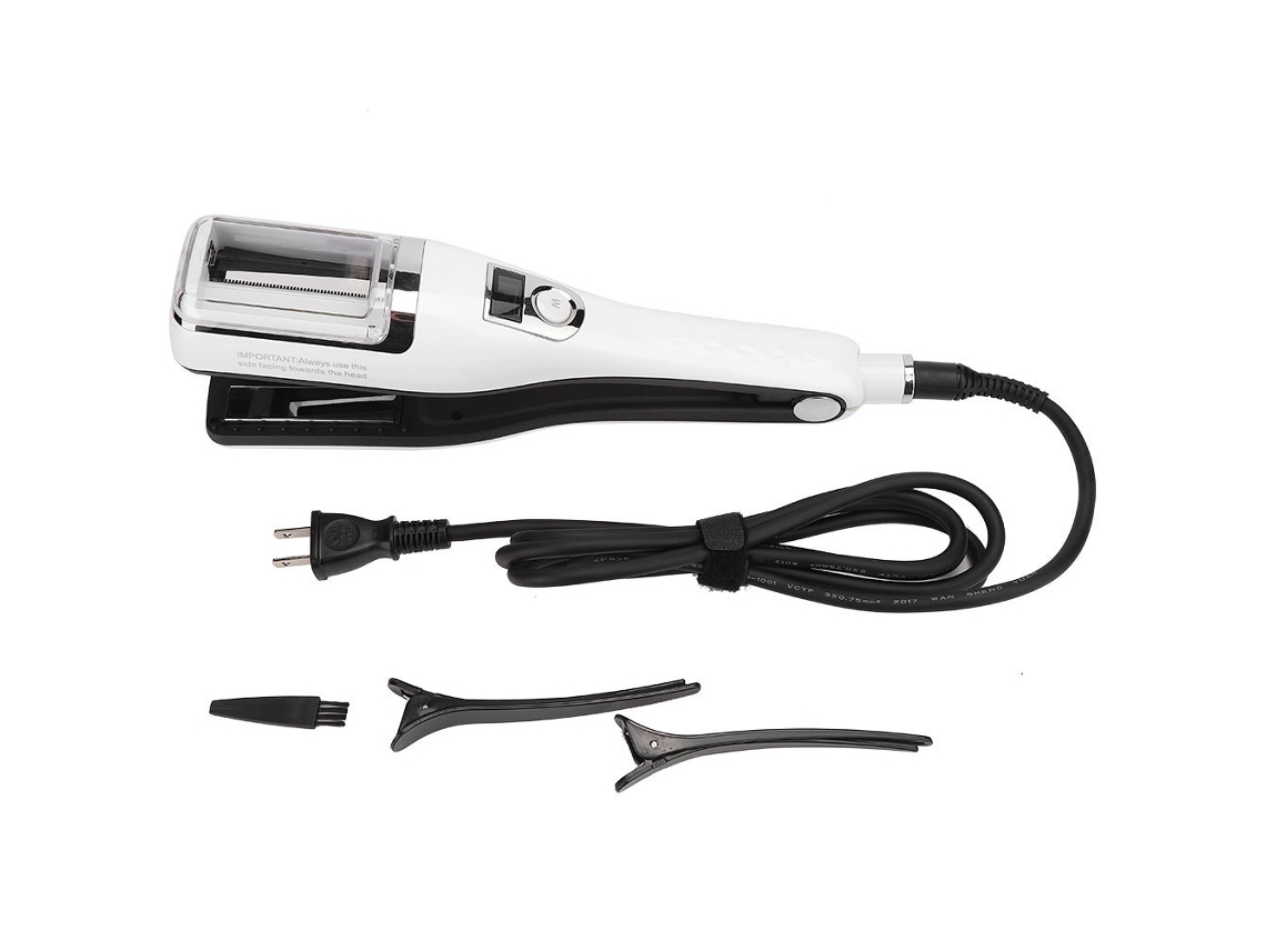 2026 plancha de Cabelo Elétrico Profissional 2 em 1 e Cortador de Pontes Quebradas Split End (branco)