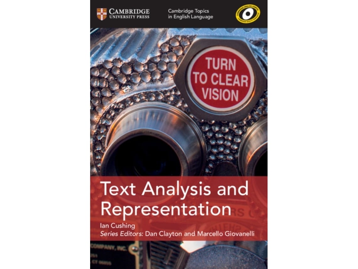 Livro Text Analysis and Representation de Ian Cushing (Inglês)