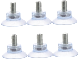 Ventosas Para Móveis Com Parafusos 8x13cm Em Pvc Anticolisão De Vidro