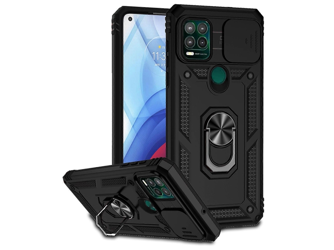 Capa Para Celular Motorola Moto G Stylus 5g Com Suporte Deslizante Para Câmera.