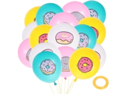 Conjunto De 32 Balões Em Formato De Donut Para Festa De Aniversário, De Látex, 30 Cm (12 Polegadas).