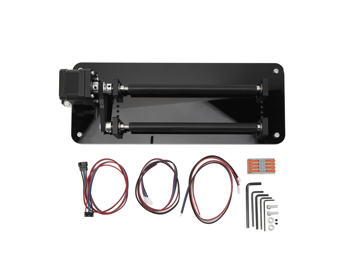 Módulo De Gravação Rotativa Com 3 Engrenagens E Rotação 360° Para Objetos Cilíndricos Laser Engraver