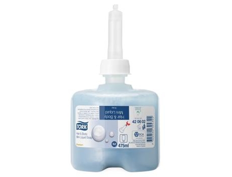 Tork Sabonete P/Corpo e Cabelo S2 475 Servicos 500Ml Pack8Un