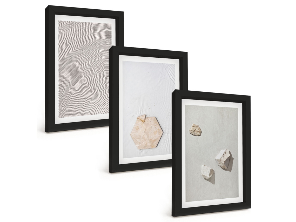 Pinturas Murais Modernastexturas De Areia Boho Vibrantes Moldura Preta Fotos Para O Corredor Espelharte (3 Peças 20x30 Cm)