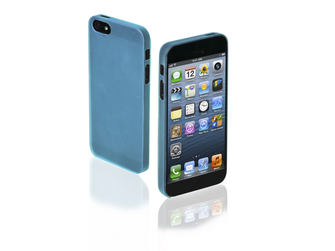 Capa SBS Extra-Slim iPhone SE, 5, 5s Azul, transparente