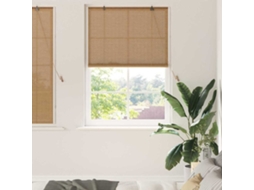 Vidaxl Estores De Rolo Castanho 100 X 160 Cm Bambu