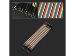 Laxiscreed Conjunto De Fios Jumper Coloridos De 20cm E Cabos Ribbon 40-pin Para Breadboards