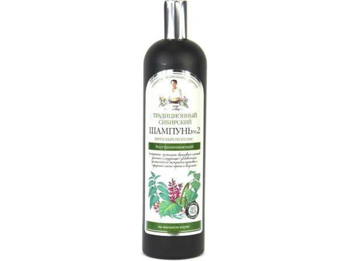 Champô BABUSHKA AGAFIA Traditional Siberian Birch Propolis Restoring (550ml)