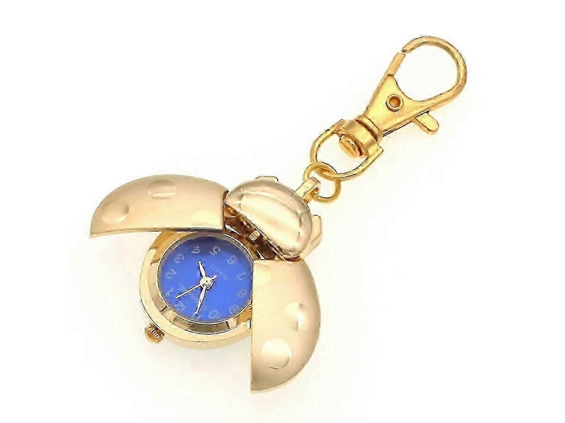 Relógio de Joaninha, Besouro, Bolso Feminino/masculino/infantil, Quartzo Estuda Ntil, com Chaveiro GOKOCO