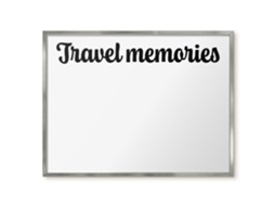 Magnetic Board Travel Memories For The Living Room Espelharte (80x60 Cm)
