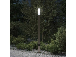 Vidaxl Luminária De Poste Com Tomada, 110 Cm, Aço Inoxidável, Ip44