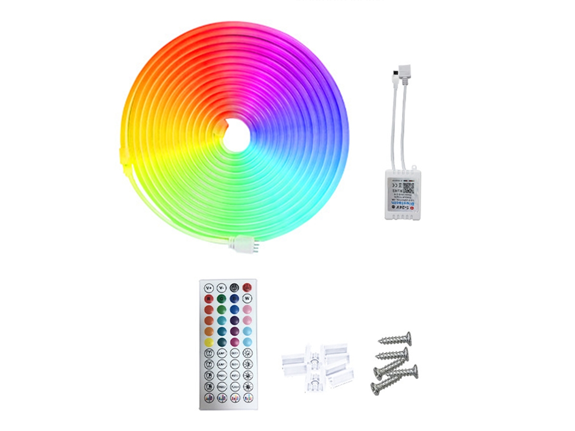 2026 tira Led Rgb Flexível de Silicone com Microfone de Captura de Som, Controle App/controle Remoto, Diy Colorido