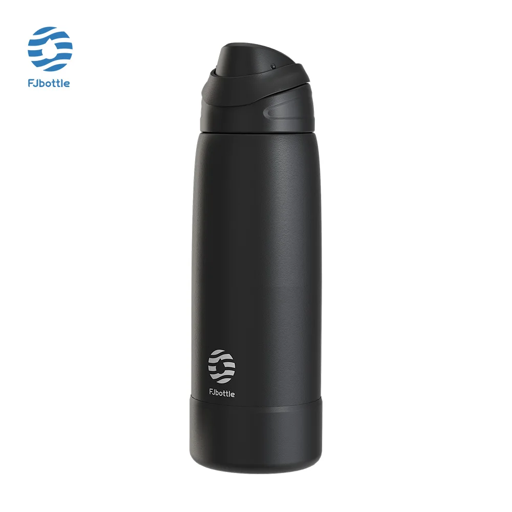 Garrafa De Água Esportiva Isolada Em Aço Inoxidável (preta, 750 Ml)
