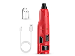 Lixa de Unhas Elétrica, Silenciosa 45db para Cães e Gatos de Médio/grande Porte 6 Velocidades, 2 Luzes Led Vermelho HEXINYIGJLY
