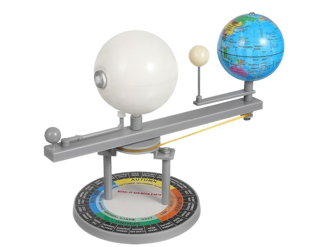 Modelo Educativo De Geografia Sol-luna-tierra Planetário Da Terra Sol Lua 21,00x17,00x10,50cm