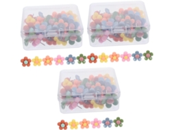 Conjunto De 90 Tachinhas Decorativas Em Formato Flor Para Murais,