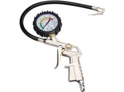 Medidor de Pressão de Pneus, Inflador com Leitura Precisa, 0 a 220 Psi/0 a 16 Bar