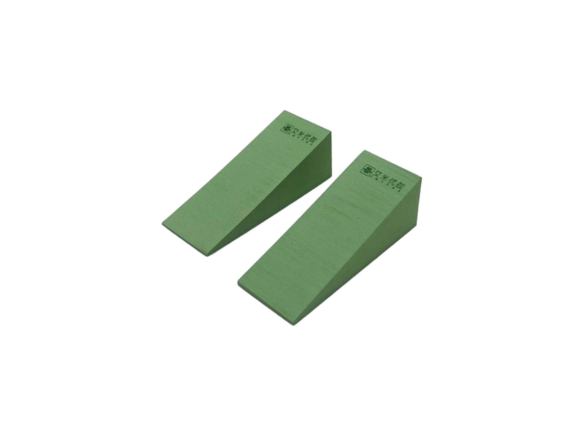 Rebe-cuna De Espuma Para Yoga 2 Piezas Bloques Elevados Talones Soporte Muñecas Estiramiento Gemelos Gimnasio Casa 9cmx6cmx3cm Verde