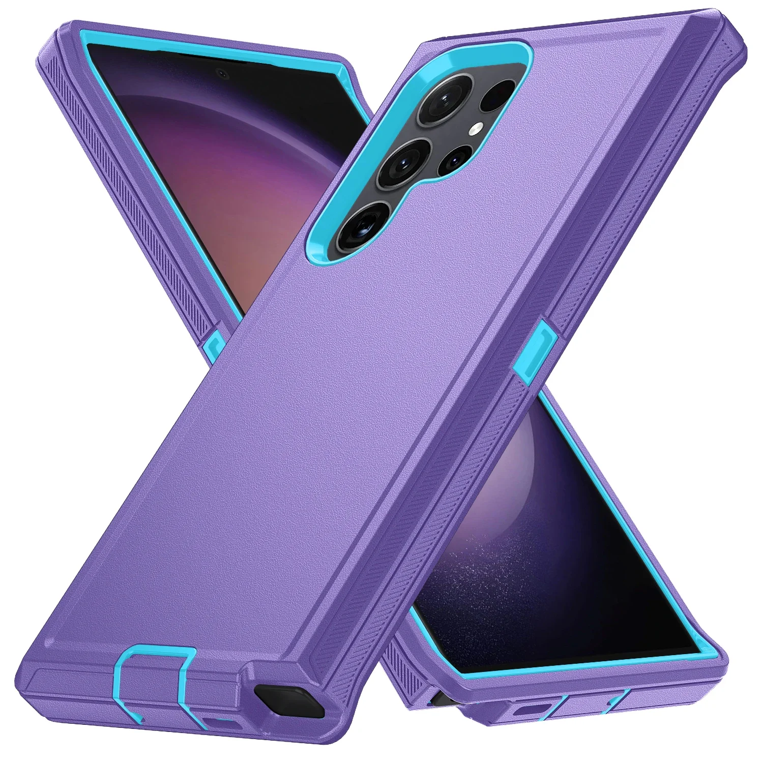 (roxo, Galaxy S25 Ultra) Capa Resistente A Impactos De Nível Militar, Feita De Material De Policarbonato Ultrarresistente.
