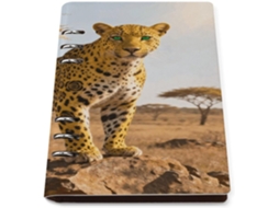 Pasta De Fichário Recarregável Leopard A5 Com 6 Argolas, Em Couro Sintético, Organizador De Folhas Soltas, Organizador