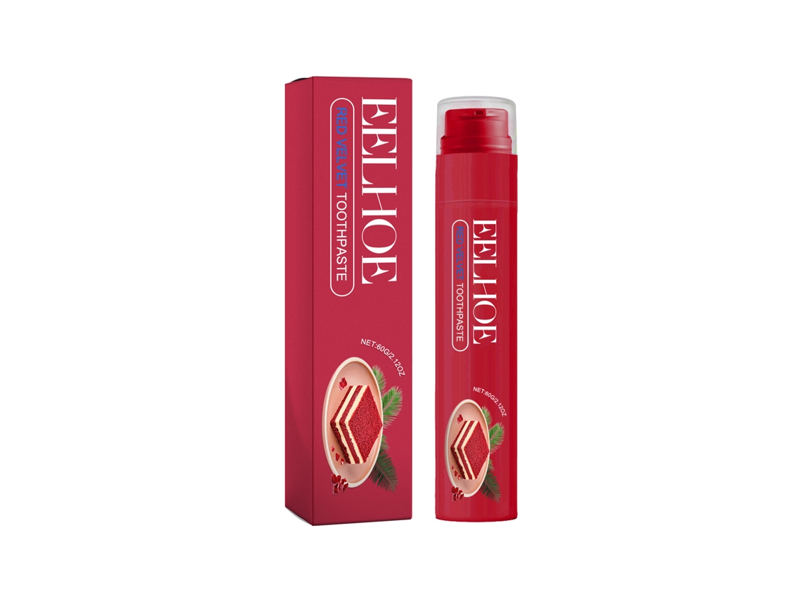 Pasta De Dentes Clareadora Com Sabor De Frutas Red Velvet