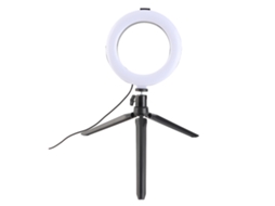 Luz de Preenchimento Anel Led 160mm dimmable com tripé para selfie e maquiagem | S/MARCA