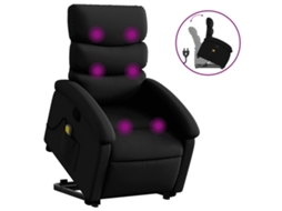 Stand Up Massage Recliner Chair, Stand Up Massage Recliner Chairs Vidaxl Preto Couro Artificial