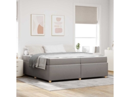 Vidaxl Estrutura Da Cama Cinzento-acastanhado 200 X 200 Cm Tecido