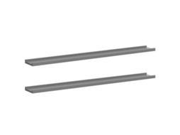 Prateleiras de Parede 2 Pcs 100x9x3 Cm Cinzento MAISON EXCLUSIVE