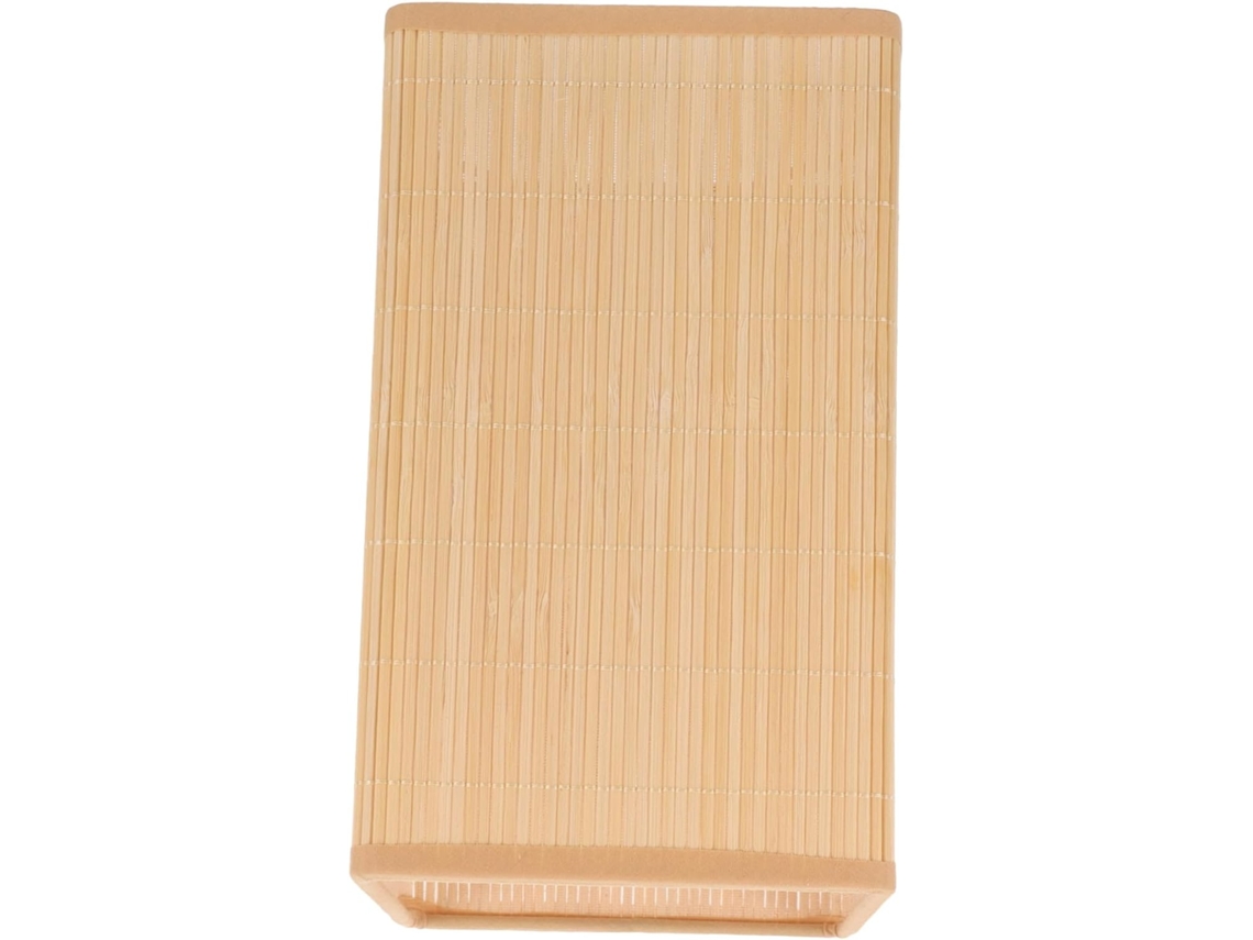 Luminária De Mesa Suspensa Em Bambu Trançado, Formato Cilíndrico Natural, Ideal Para Restaurantes E Hotéis, Fácil De Instalar.