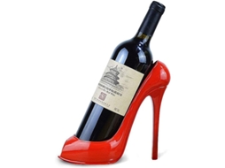 Suporte para garrafa de vinho com salto alto para armazenamento em balcão | S/MARCA