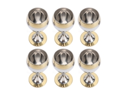 Conjunto De Taças De Vinho De Aço Inoxidável Decorativo Resistente