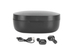 Aetheria fones de Ouvido Bluetooth Sem Fio Tws A6s Estéreo Esportivos com Estojo de Carregamento Longa Duração Preto