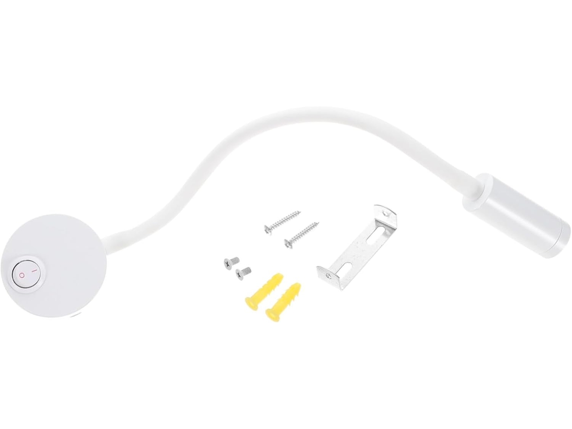 Luminária De Leitura Portátil Inoomp 3w Em Led, Com Estrutura Em Metal E Abs, Fácil De Instalar, Ideal Para Meninos E