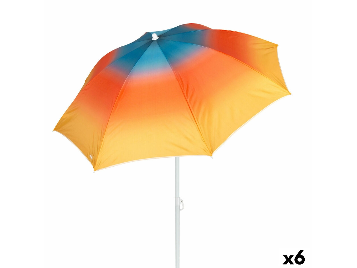 Chapéu De Praia Aktive Multicolorido 180 X 195 X 180 Cm (6 Unidades)