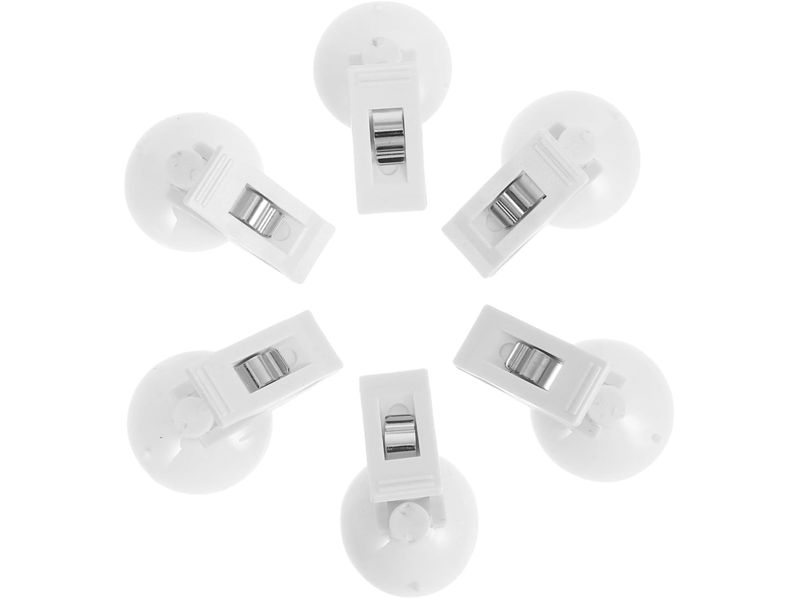Luxshiny 6-Clips De Ventosa Multifuncional Para Quebra Sol Carro E Anotações, Design Durável Em Borracha Abs, Fáceis