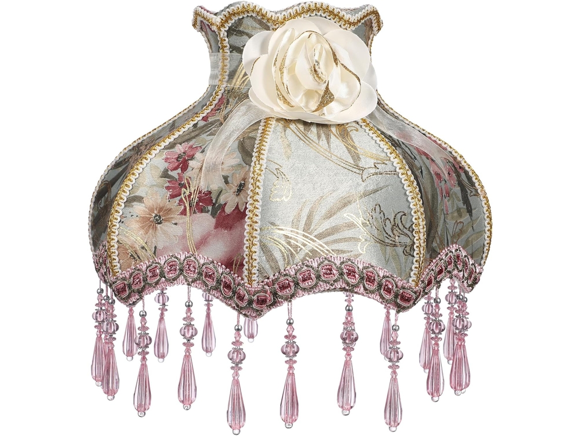 Luminária De Mesa Leve Em Tecido Com Estilo Vintage