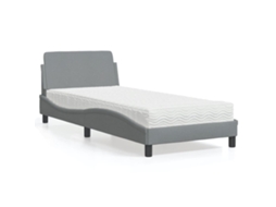 Bed, Beds Vidaxl Cinzeto Tecido (90 X 190 Cm)