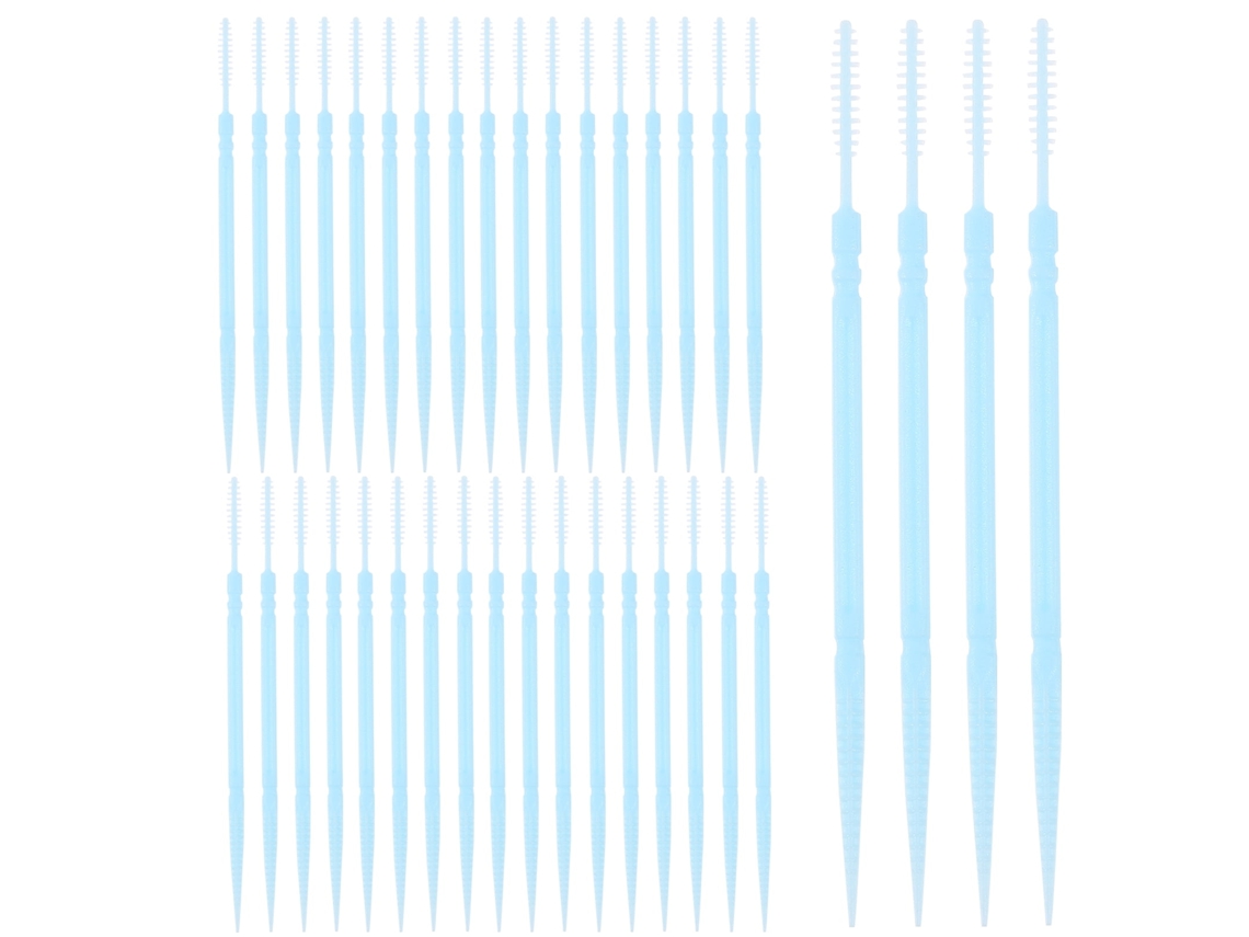 1060 Palillos De Plástico Desechables De Doble Cabezal Para Limpieza Interdental (color Aleatorio)