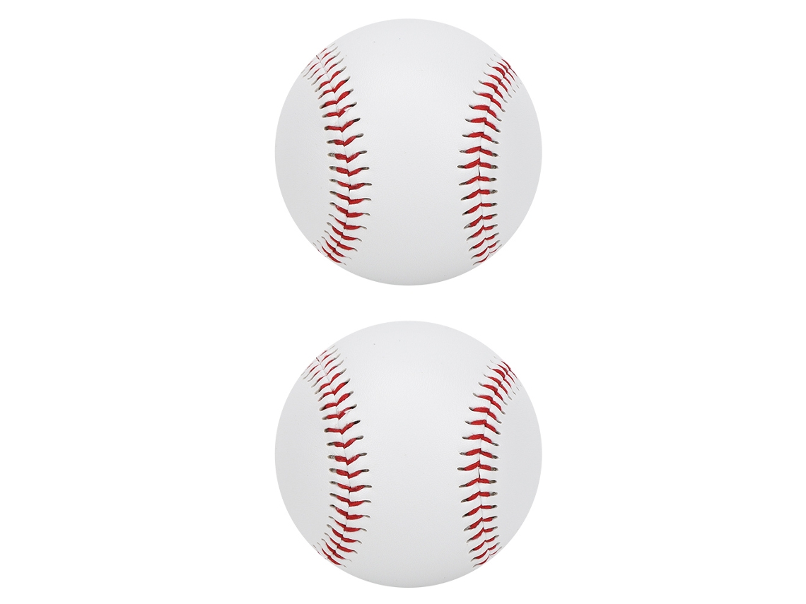 Business 2 Peças Bola de Beisebol de soft PU resistente para treino e prática | S/MARCA