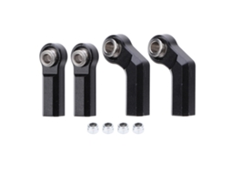 4 Peças Junta Esférica Carro Rc Para Carro Modelo 1/10 M4 Metal Rosca Direita 7.0 Ferramenta Preto